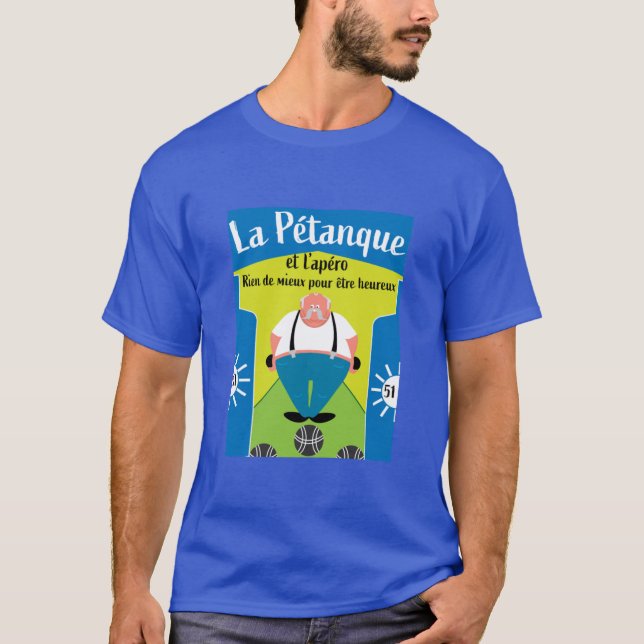 T-Shirt engraçado Pétanque (Frente)