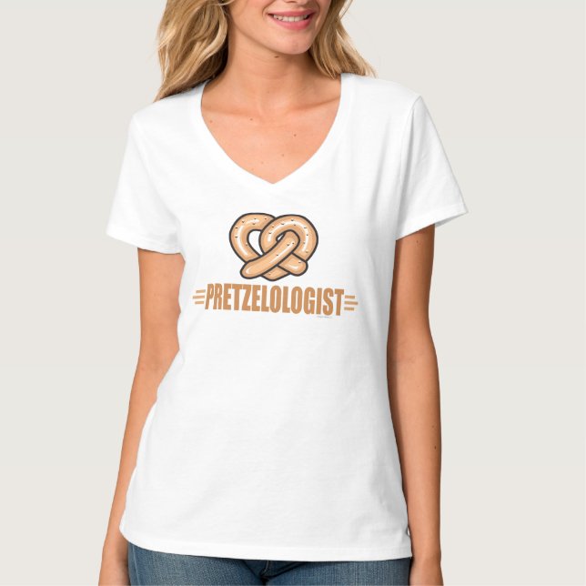 T-shirt Engraçado Pretzel Lover (Frente)