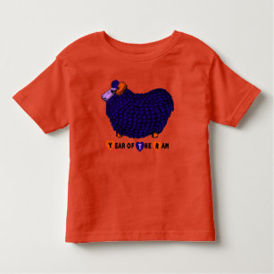T-shirt Engraçado Ram Chinês Ram Ano Zodiac Toddler T