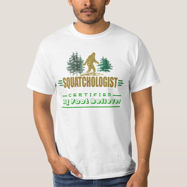 T-shirt Engraçado, Sasquatch Hunter's (Frente)