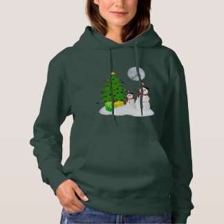 T-shirt Engraçado Snowman Holiday Hoodie