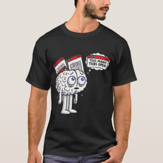 T-Shirt Engraçado Sobrecarga cerebral