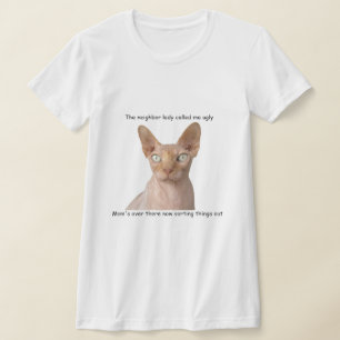 T-Shirt Engraçado Sphynx