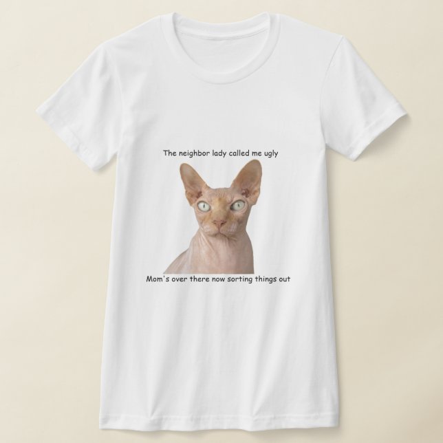 T-Shirt Engraçado Sphynx (Postura )