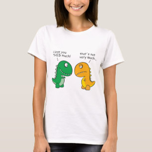 T-shirt engraçado-T-Rex-pequeno-braço-desenhos animados