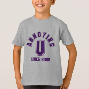 T-shirt Engraçado Te Engraçando, Garoto, Roxo