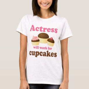 T-shirt Engraçado trabalhará para a atriz dos cupcakes