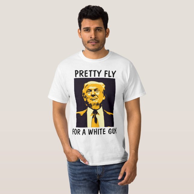 T-shirt engraçados de Donald Trump. Mosca bonito (Frente Completa)