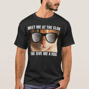T-shirt engraçados do gato do hip-hop