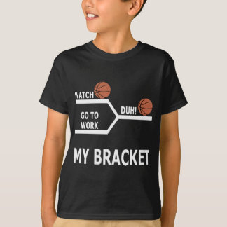 T-shirt engraçados do suporte do basquetebol da