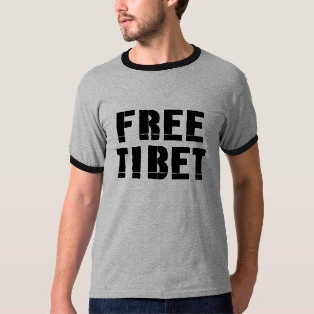 T-SHIRT & ENGRENAGEM LIVRES DE TIBET (Frente)