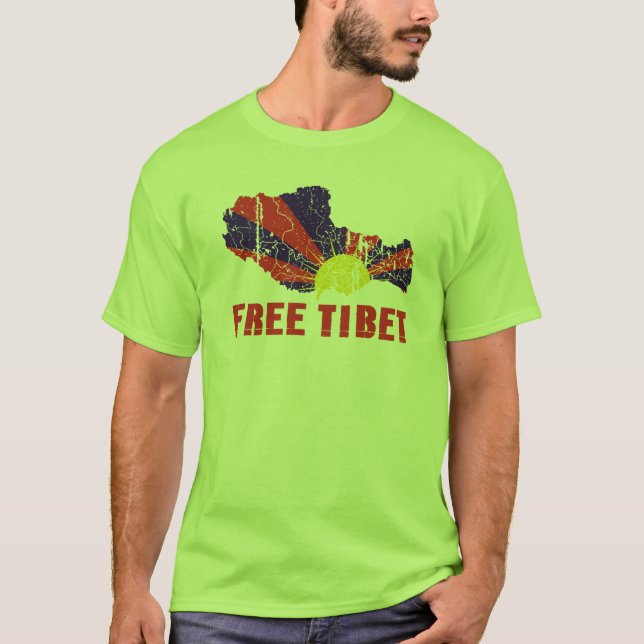 T-SHIRT & ENGRENAGEM LIVRES DE TIBET (Frente)