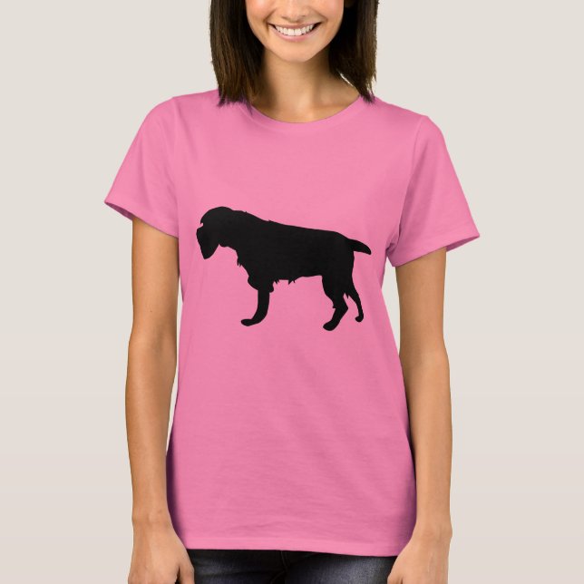 T-shirt Engrenagem nova Wirehaired apontar Griffon (Frente)