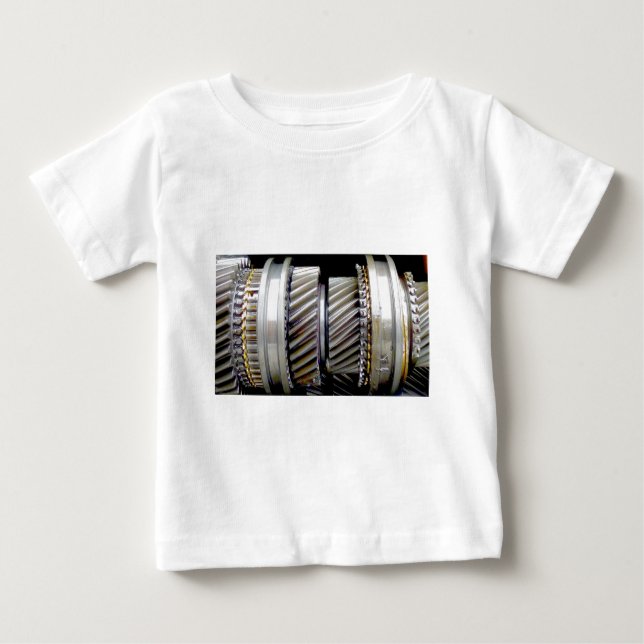 T-shirt Engrenagens industriais (Frente)