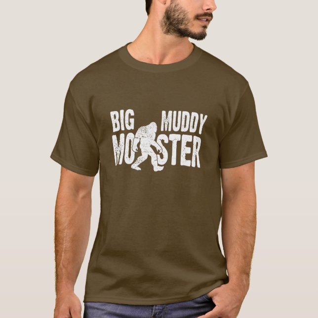 T-shirt enlameado grande do monstro (Frente)