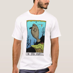 T-shirt enorme da luz do peixe-boi dos homens