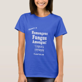 T-shirt enorme do fungo (texto branco)