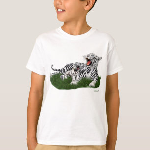 T-shirt Ensinando seu filhote a rugir