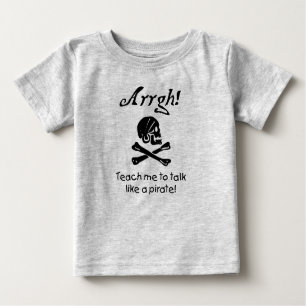 T-shirt Ensine-me a falar como um bebê pirata