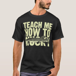 T-shirt Ensine-me como a Musky (as letras tan)