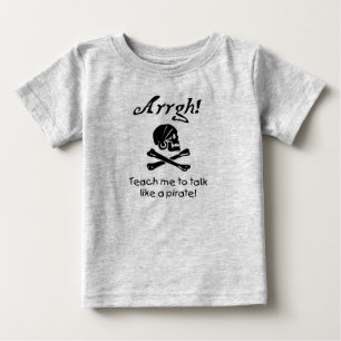 T-shirt Ensine-me falar como um bebê do pirata