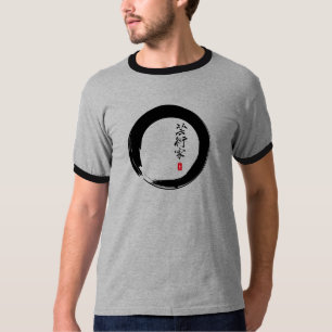 T-shirt Enso com japonês para o "artista "