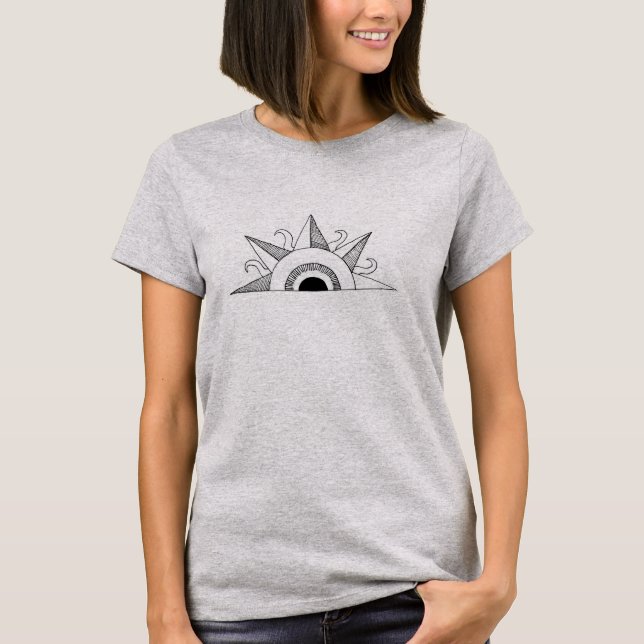 T-shirt ensolarado do olho (Frente)