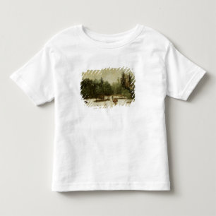 T-shirt Entrada à floresta no inverno