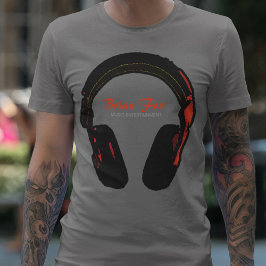 T-shirt Entretenimento com música DJ
