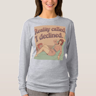 T-Shirt Entusiasmado com Humor Sarcástico