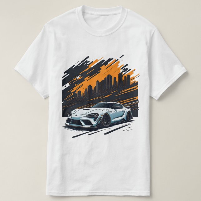T-Shirt Entusiasta do Carro JDM Toyota Supra mk5 (Frente do Design)