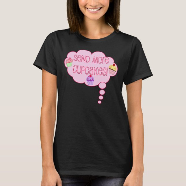 T-shirt Envie mais cupcakes! (Frente)