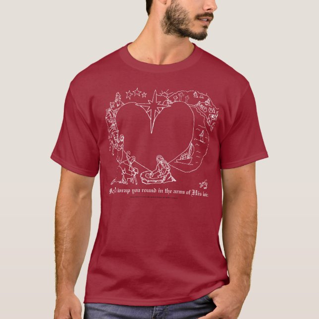 T-shirt Envolvido nos braços de seu amor (Frente)