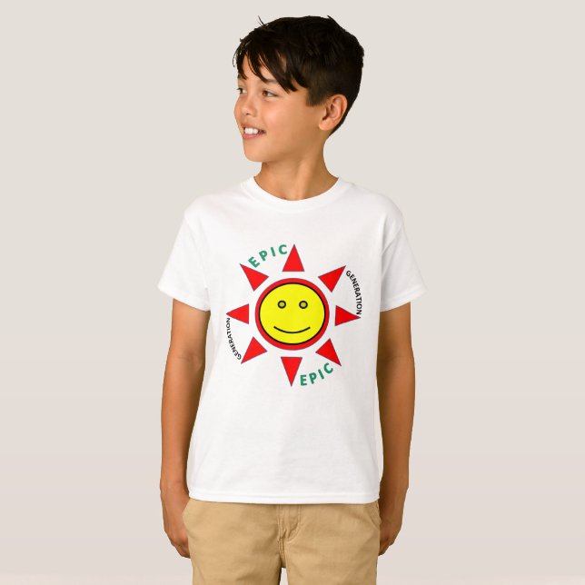 T-shirt EPIC para rapazes (Frente Completa)