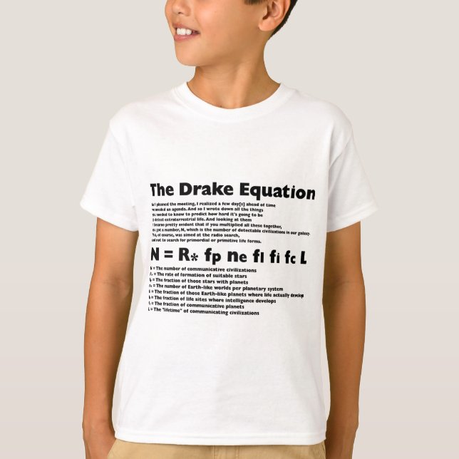 T-shirt Equação_de_Drake (Frente)