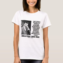 T-shirt Equação dos cientistas de Nikola Tesla nenhumas