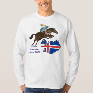 T-shirt equestre de Tulane Islândia