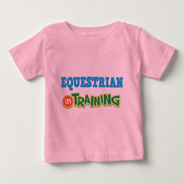 T-shirt Equestrian no treinamento (futuro) (Frente)