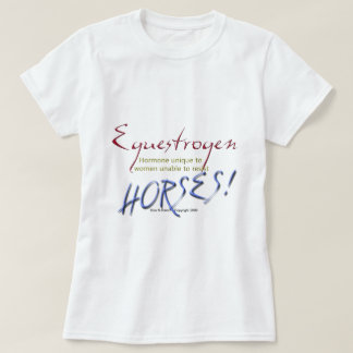 T-shirt Equestrogen: cavalo engraçado