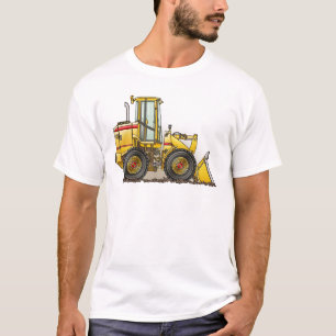 T-shirt Equipamento de construção do carregador do pneu 