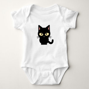 T-shirt Equipamento do gato preto para crianças