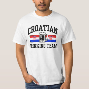 T-shirt Equipe croata do bebendo