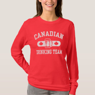 T-shirt Equipe de Bebendo canadense