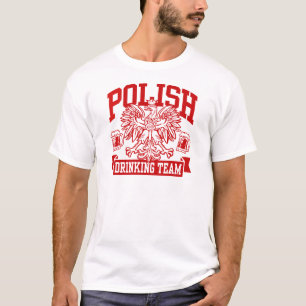T-shirt Equipe de Bebendo Polonesa