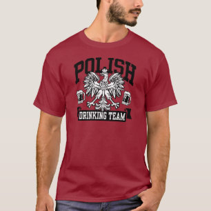 T-shirt Equipe de Bebendo Polonesa