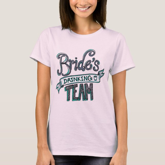 T-shirt Equipe de Bebendos da Noiva (Frente)