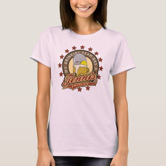 T-shirt Equipe de Drining do tênis (Frente)