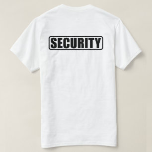 T-shirt Equipe de Segurança do Evento - Frente e Verso