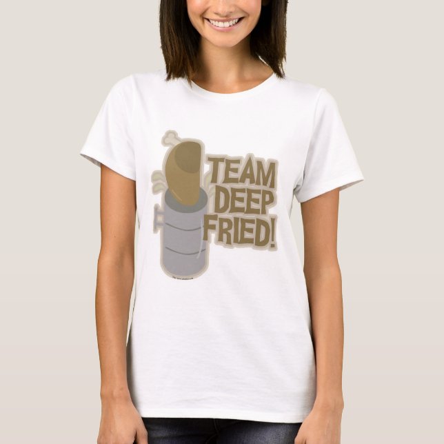 T-shirt Equipe Deep Fried Turkey! (Frente)