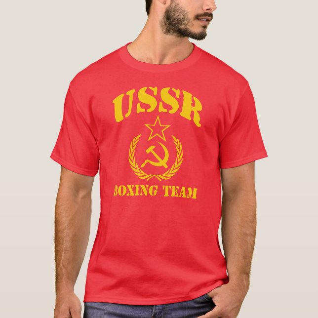 T-shirt Equipe do encaixotamento de URSS (Frente)